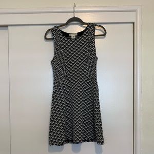 Black and white checkered work dress